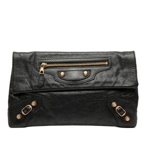 Pre-Loved Balenciaga Lambskin Motocross Giant 12 Envelope Clutch